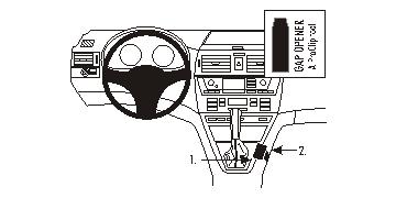 Brodit ProClip 833410 voor BMW X3 2004-2010 - productfoto zwarte ABS montagebasis