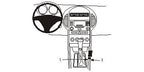 Brodit ProClip 833482 voor Mercedes Benz SLK-Class 2005-2010 - productfoto zwarte ABS montagebasis