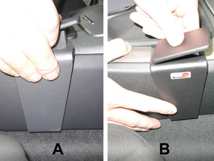 Brodit ProClip 833597 voor BMW 3-series E90, E91, E92, E93 2005-2012 - ProClip geplaatst in het voertuig