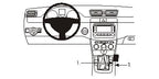 Brodit ProClip 833604 voor Volkswagen Passat CC 2009-2017, Volkswagen Passat Alltrack 2012-2015 e.a. - productfoto zwarte ABS montagebasis