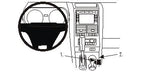 Brodit ProClip 833695 voor Ford Explorer Sport Track 2007-2010 en Ford Explorer 2006-2010 - productfoto zwarte ABS montagebasis