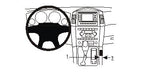 Brodit ProClip 833699 voor Jeep Grand Cherokee 2005-2010 en Jeep Commander 2006-2010 - productfoto zwarte ABS montagebasis