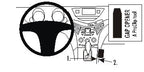 Brodit ProClip 833709 voor Subaru Tribeca 2006-2014 - productfoto zwarte ABS montagebasis