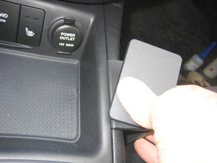 Brodit ProClip 833805 voor Hyundai Santa Fe 2006-2012 - montagepositie op dashboard
