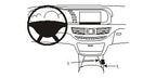 Brodit ProClip 833854 voor Mercedes Benz S-Class 2006-2009 - productfoto zwarte ABS montagebasis