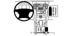 Brodit ProClip 834076 voor Kia Sorento 2008-2009 - productfoto zwarte ABS montagebasis
