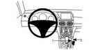 Brodit ProClip 834270 voor Mercedes Benz GLK-Class 2008-2012 - productfoto zwarte ABS montagebasis