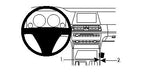 Brodit ProClip 834299 voor BMW 7-series F01, F02 2009-2015 - productfoto zwarte ABS montagebasis