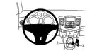 Brodit ProClip 834350 voor Chevrolet Cruze 2009-2014 - productfoto zwarte ABS montagebasis