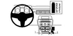 Brodit ProClip 834377 voor Chevrolet Camaro 2010-2015 - productfoto zwarte ABS montagebasis