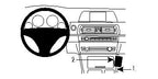 Brodit ProClip 834458 voor BMW 5-series F10, F11 2010-2017 - productfoto zwarte ABS montagebasis