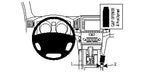 Brodit ProClip 834560 voor Toyota LandCruiser V8 2008-2015 - productfoto zwarte ABS montagebasis