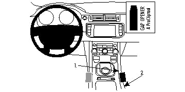 Brodit ProClip 834703 voor Land Rover Range Rover Evoque 2012-2018 - productfoto zwarte ABS montagebasis