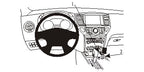 Brodit ProClip 834923 voor Nissan Pathfinder 2013-2021 - productfoto zwarte ABS montagebasis