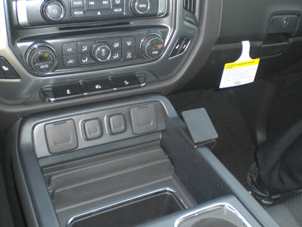 Brodit ProClip 834962 voor Chevrolet Silverado 2500/3500 Series 2015-2019, Chevrolet Silverado 1500 Series 2014-2018 e.a. - detail van dashboardmontage