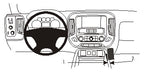 Brodit ProClip 834962 voor Chevrolet Silverado 2500/3500 Series 2015-2019, Chevrolet Silverado 1500 Series 2014-2018 e.a. - productfoto zwarte ABS montagebasis