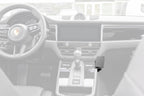 Brodit ProClip 835013 voor Porsche Macan 2015-2026 - productfoto zwarte ABS montagebasis