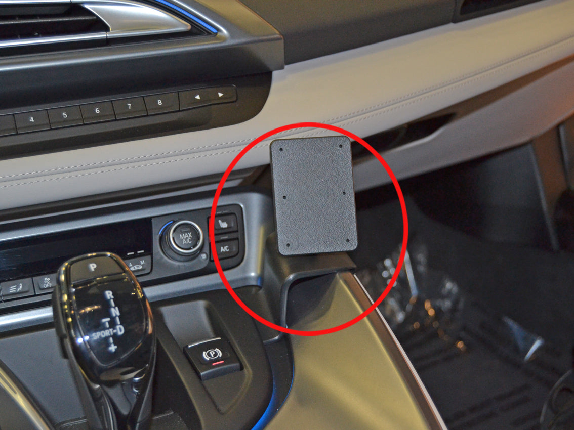 Brodit ProClip 835174 voor BMW i8 2014-2020 - productfoto zwarte ABS montagebasis