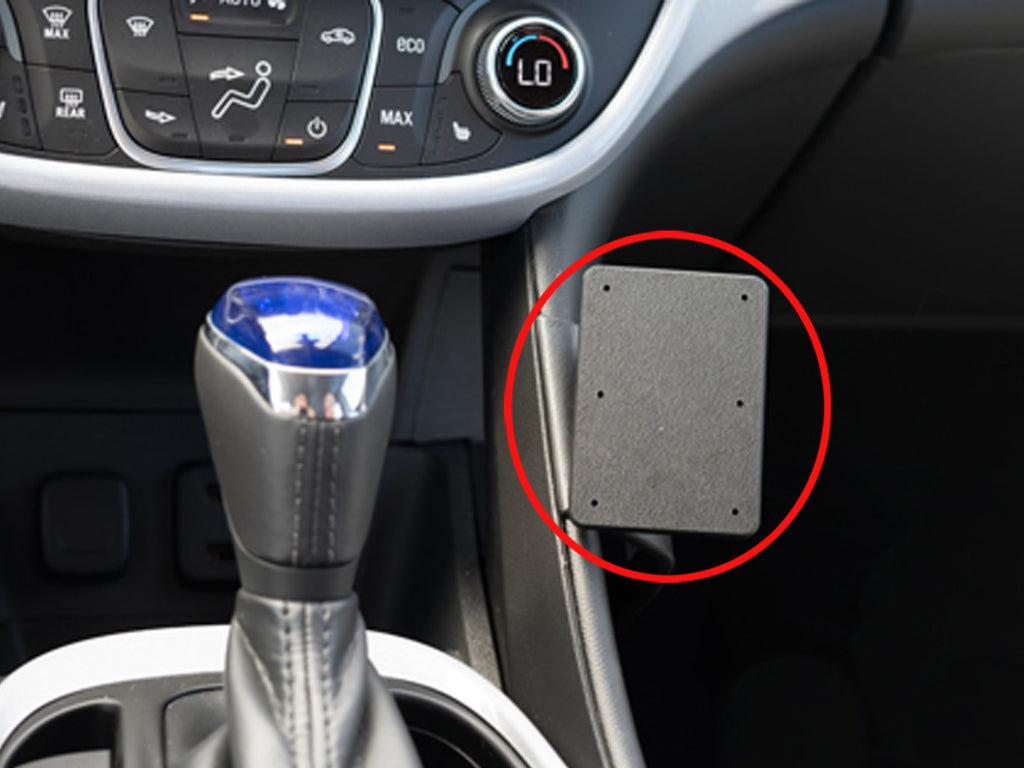 Brodit ProClip 835233 voor Chevrolet Volt 2016-2021 - productfoto zwarte ABS montagebasis