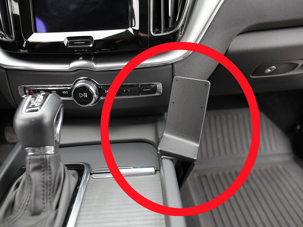 Brodit ProClip 835343 voor Volvo XC60 2018-2024, Volvo V60 2019-2025 en Volvo S60 2019-2025 - productfoto zwarte ABS montagebasis