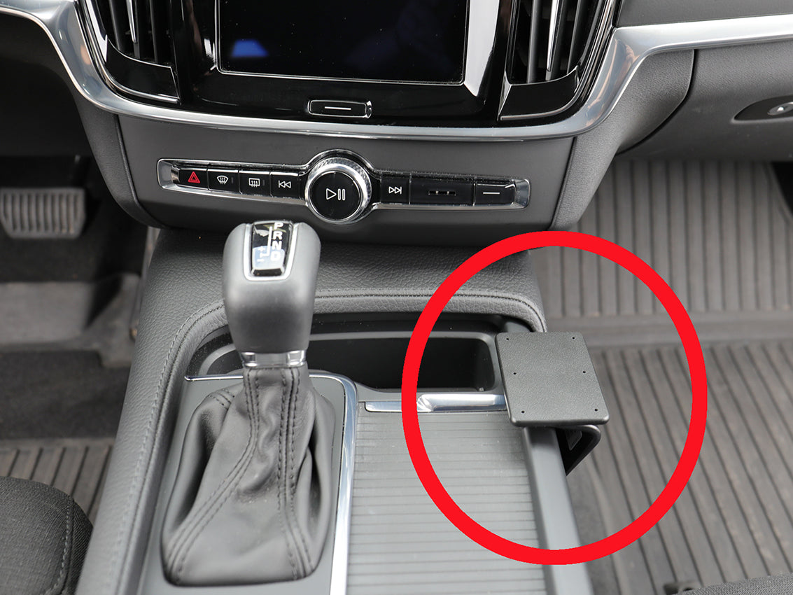 Brodit ProClip 835392 voor Volvo V90 2017-2025 en Volvo S90 2017-2025 - productfoto zwarte ABS montagebasis