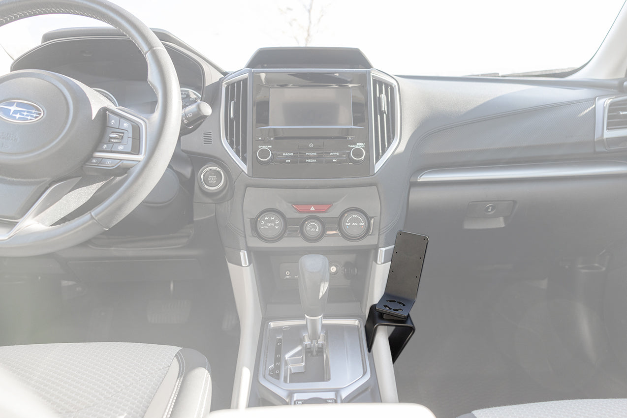 Brodit ProClip 836095 voor Subaru Impreza 2017-2023, Subaru Forester 2018-2024 en Subaru Crosstrek 2019-2023 - productfoto zwarte ABS montagebasis