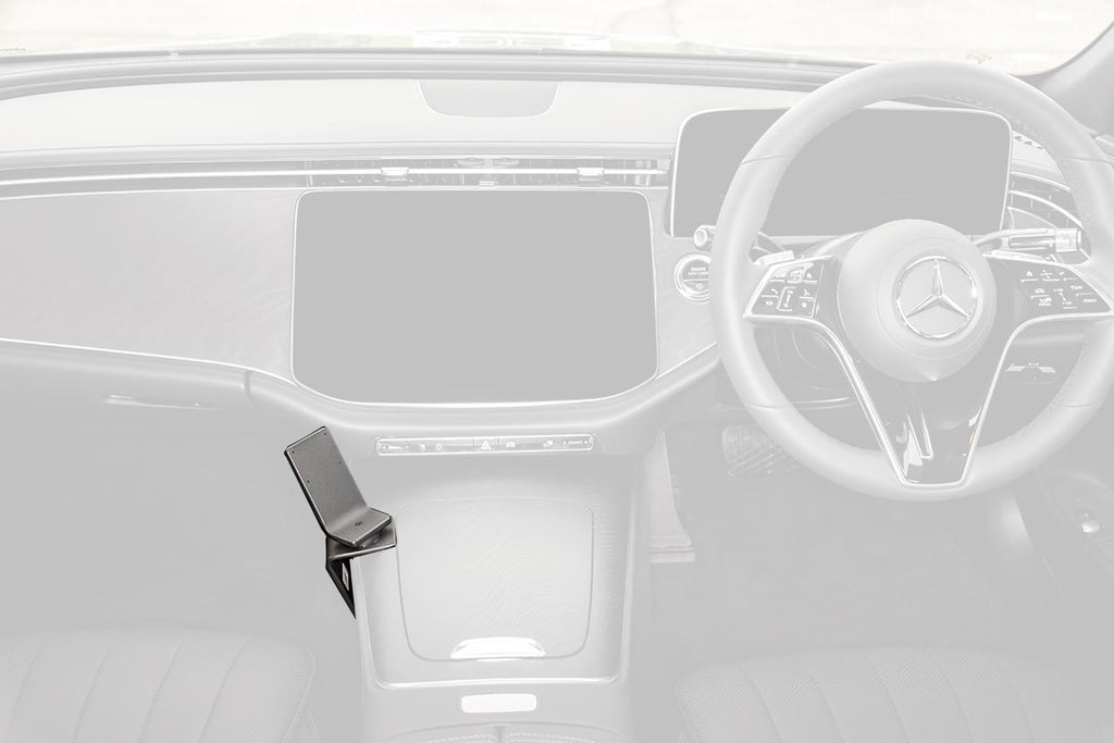 Brodit ProClip 836135 voor Mercedes Benz E-Class, Stationwagon 2024-2026 en Mercedes Benz E-Class, Sedan 2024-2026 - productfoto zwarte ABS montagebasis