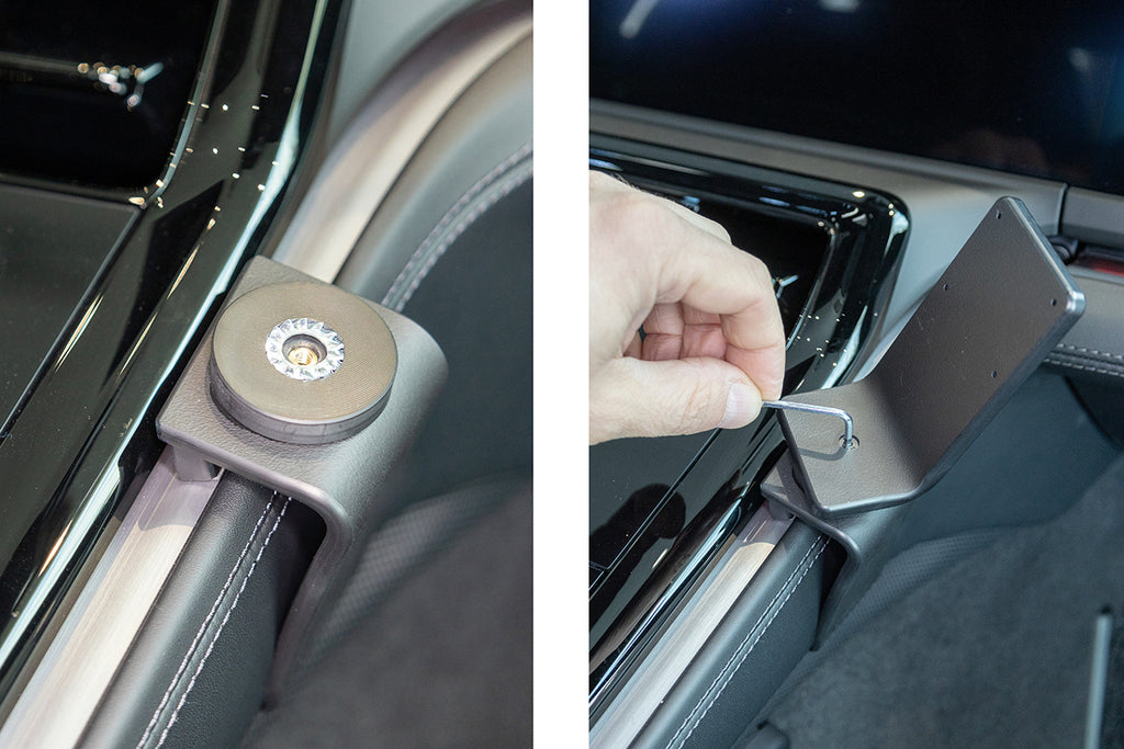Brodit ProClip 836138 voor Porsche Panamera 2025-2026 - detail van dashboardmontage