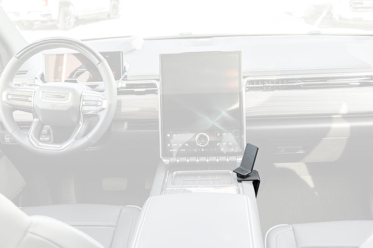 Brodit ProClip 836148 voor GMC Sierra EV 2024-2026 - productfoto zwarte ABS montagebasis