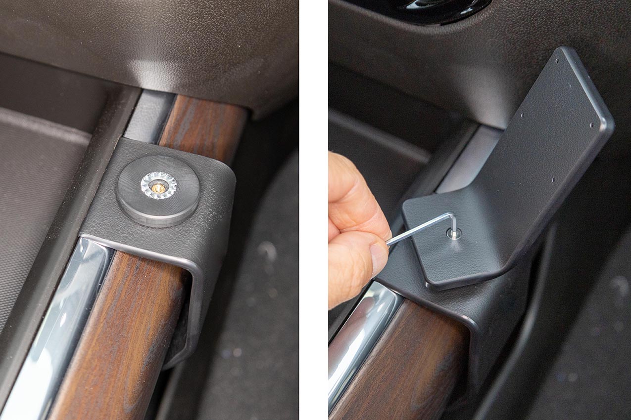 Brodit ProClip 836151 voor Chevrolet Silverado 2500/3500 Series 2022-2026, Chevrolet Silverado 1500 Series 2022-2026 e.a. - ProClip geplaatst in het voertuig