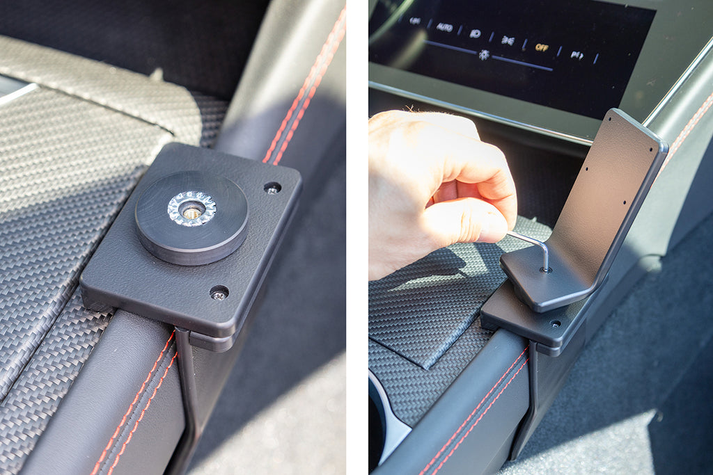 Brodit ProClip 836198 voor Maserati Grecale 2023-2026, Maserati GranTurismo 2023-2026 en Maserati GranCabrio 2023-2026 - detail van dashboardmontage