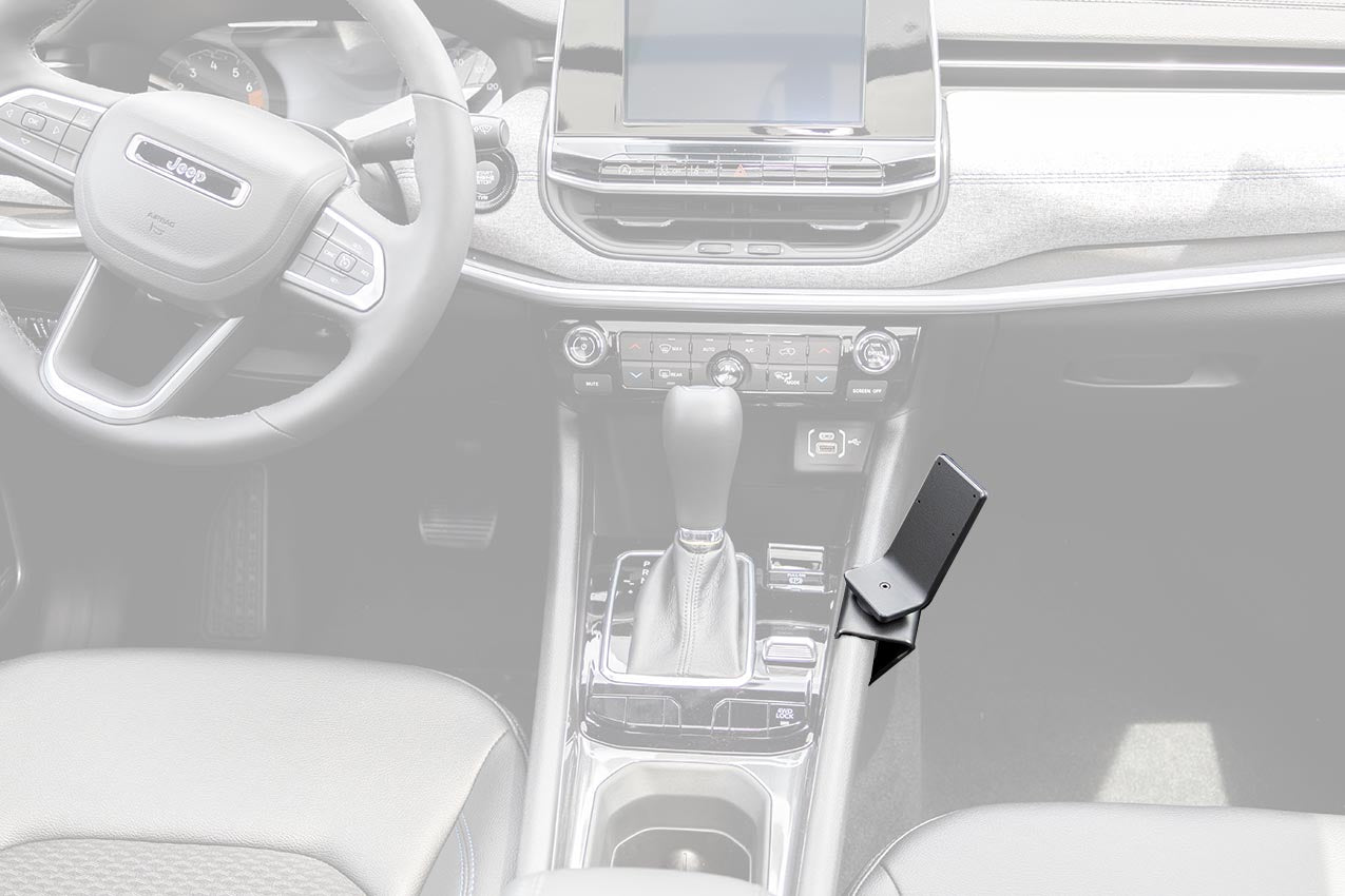 Brodit ProClip 836205 voor Jeep Compass 2022-2026 - productfoto zwarte ABS montagebasis