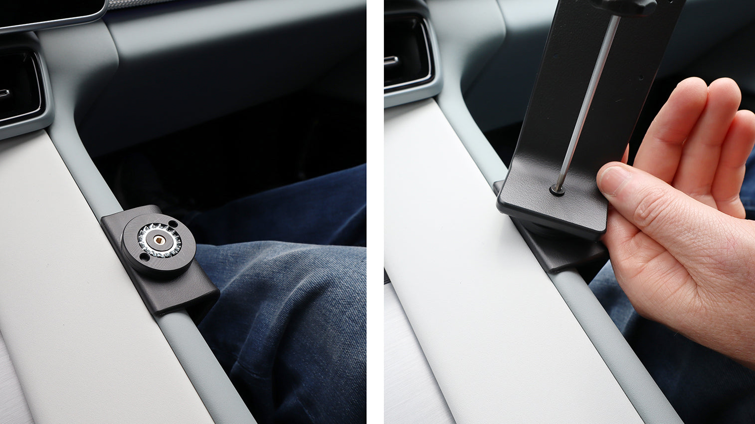 Brodit ProClip 836218 voor Polestar 4 2024-2026 - detail van dashboardmontage