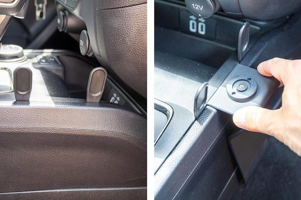 Brodit ProClip 836224 voor Ford Ranger 2019-2023 - montagepositie op dashboard