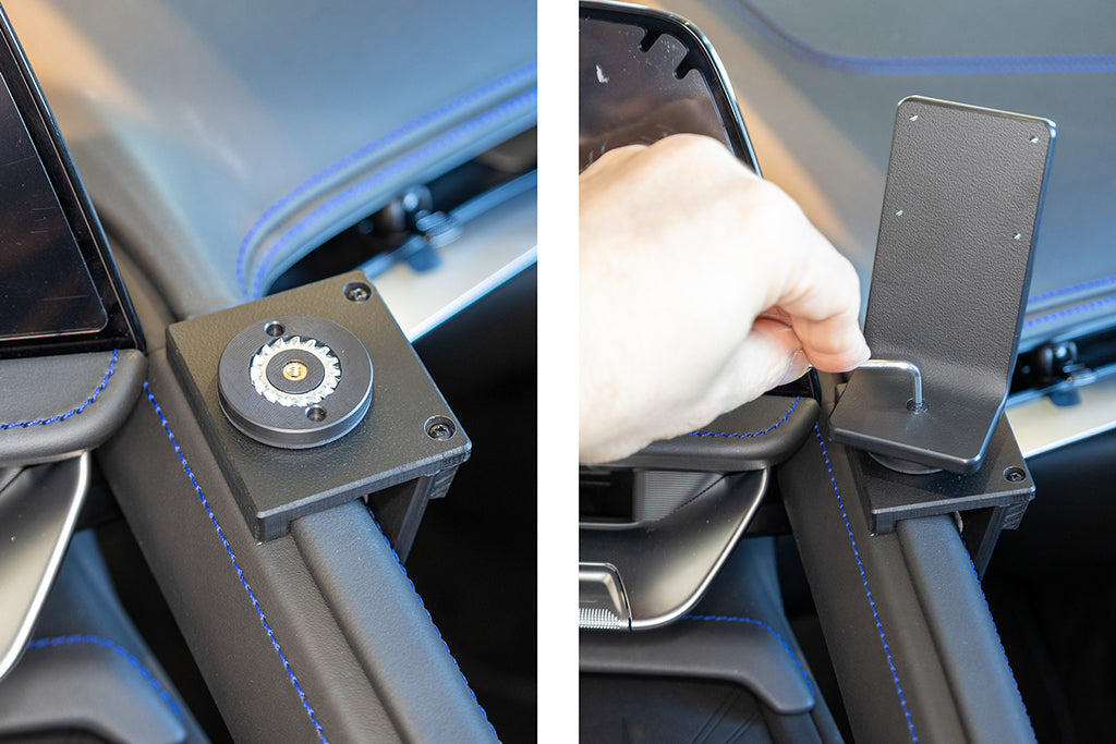 Brodit ProClip 836262 voor Chevrolet Corvette 2025-2026 - detail van dashboardmontage