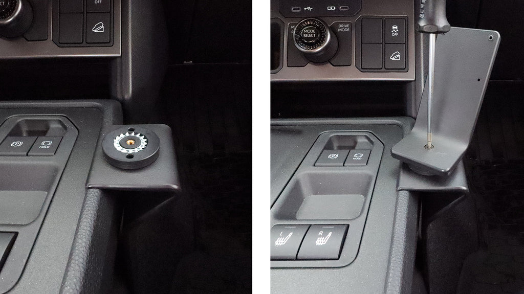 Brodit ProClip 836317 voor Toyota HiLux 2027 - detail van dashboardmontage