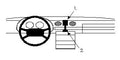 Brodit ProClip 851516 voor Mercedes Benz 123 (200-300) 1976-1985 - montagepositie op dashboard