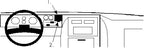 Brodit ProClip 851838 voor Chevrolet Van 1978-1995 en GMC Van 1978-1995 - productfoto zwarte ABS montagebasis