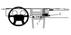 Brodit ProClip 851841 voor Volvo 440/460 1989-1996 - productfoto zwarte ABS montagebasis