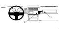 Brodit ProClip 851943 voor Ford Sierra 1992-2004 - montagepositie op dashboard