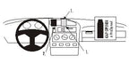 Brodit ProClip 851990 voor Volkswagen Vento 1994-1998, Volkswagen Rabbit 1996-1998 e.a. - productfoto zwarte ABS montagebasis