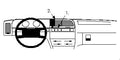 Brodit ProClip 851996 voor Citroen Xantia 1993-1997 - montagepositie op dashboard