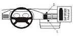 Brodit ProClip 852015 voor Mercedes Benz 124 (200-500E) 1986-1994 - productfoto zwarte ABS montagebasis