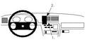 Brodit ProClip 852032 voor Opel Vectra A 1989-1995 en Opel Calibra 1991-1997 - montagepositie op dashboard