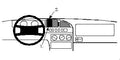 Brodit ProClip 852070 voor Citroen XM 1995-2000 - montagepositie op dashboard