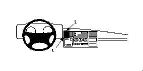 Brodit ProClip 852096 voor Land Rover Discovery 1+2 1994-2004 - productfoto zwarte ABS montagebasis