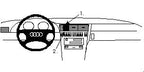 Brodit ProClip 852106 voor Audi S8 1994-2002 en Audi A8 1994-2002 - productfoto zwarte ABS montagebasis