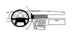 Brodit ProClip 852111 voor Volvo 940 1991-1998 en Volvo 740 1991-1998 - productfoto zwarte ABS montagebasis