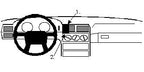 Brodit ProClip 852127 voor Volvo 850 1992-1997 - productfoto zwarte ABS montagebasis