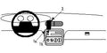 Brodit ProClip 852140 voor Chrysler Stratus 1995-2000 en Plymouth Stratus 1995-2000 - montagepositie op dashboard
